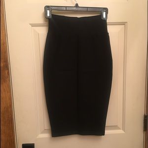 Black Charlotte Russe Pencil Skirt XS